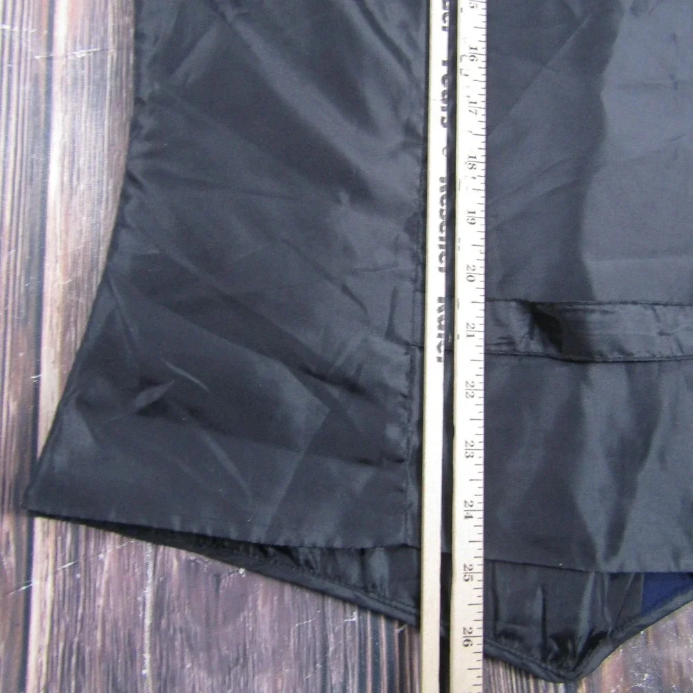 Suit Vest Tranquility & Mayhem Mens XL Blue‎ Polyester 2 Piece Belted Formal